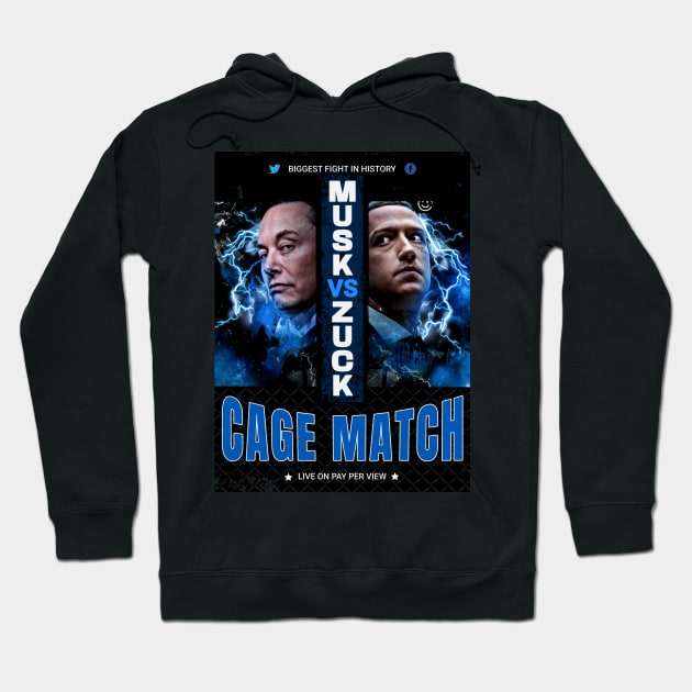 Musk vs Zuck Hoodie by RuthlessMasculinity